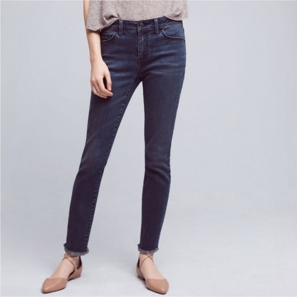Pilcro and the Letterpress Script High-Rise Jeans